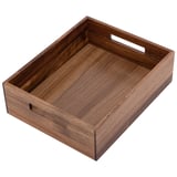 Seville Classics 5-Piece Acacia Storage Bin Set