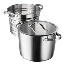 Tramontina 8-Quart Stainless Steel Tri-ply Base Multicooker with Pasta Insert