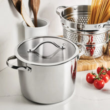 Tramontina 8-Quart Stainless Steel Tri-ply Base Multicooker with Pasta Insert