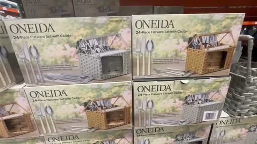 Oneida 24-Piece Flatware Set with Caddy
