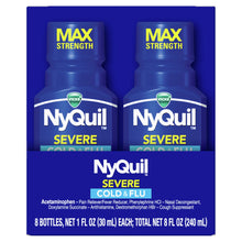 Vicks NyQuil Max Severe Cold & Flu 8 x 1 oz Mini Bottles