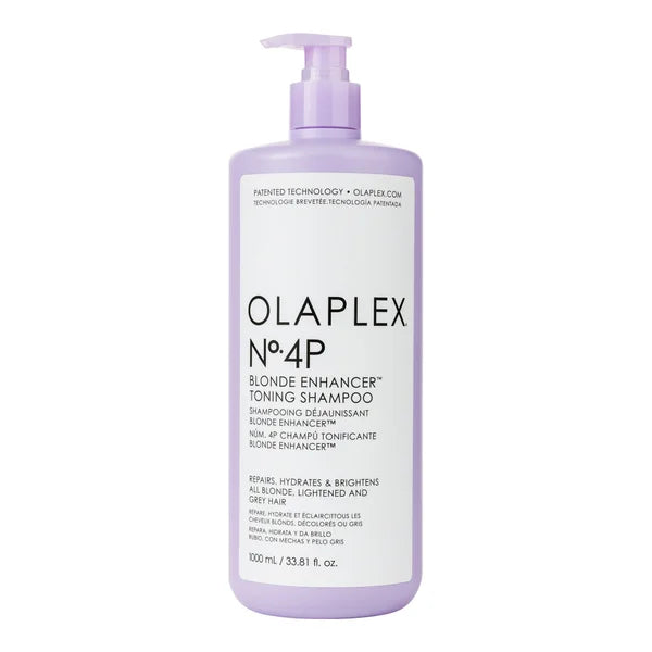 Olaplex No.4P Blonde Hair Hydrating & Brightening Purple Toning Shampoo, 1000 mL