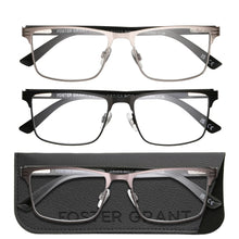 Design Optics by Foster Grant #668 Metal Square Reading Glasses, 3-pack