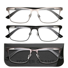 Design Optics by Foster Grant #668 Metal Square Reading Glasses, 3-pack +2.00