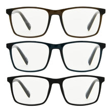 Design Optics by Foster Grant #815 Classic Plastic Square Reading Glasses, 3-pack +1.50