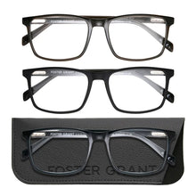 Design Optics by Foster Grant #815 Classic Plastic Square Reading Glasses, 3-pack +1.75