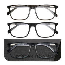 Design Optics by Foster Grant #815 Classic Plastic Square Reading Glasses, 3-pack - +2.00