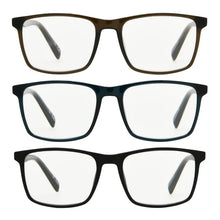 Design Optics by Foster Grant #815 Classic Plastic Square Reading Glasses, 3-pack +2.50