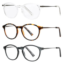 Design Optics by Foster Grant #809 Classic Plastic Round Reading Glasses, 3-pack +1.50