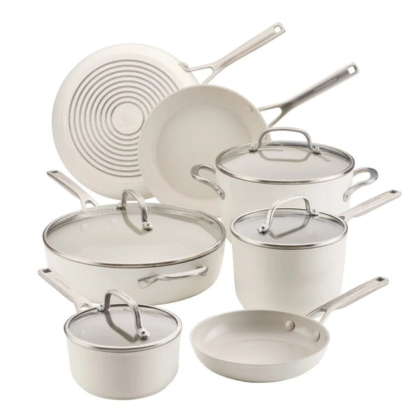 KitchenAid Hard-Anodized Ceramic Induction Cookware Set, 11-piece