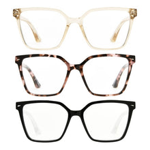 Design Optics by Foster Grant #813 Oversized Square Reading Glasses, 3-pack- +1.75