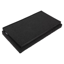 Seville Classics Boucle Foldable Storage Trunk Black