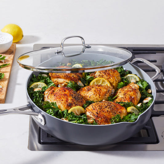 NEW - Henckels Ceramic Nonstick 5-Quart Everyday Sauté Pan - Retail $32