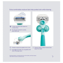 Flamingo by Harry's Moisture Plus Razor Set 9 Cartridges + 1 Handle