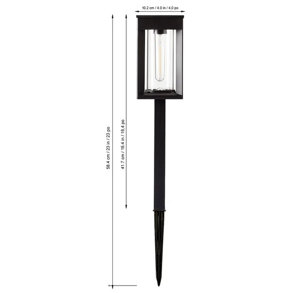 GTX Solar LED Pathway Lights, 4-pack