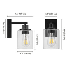 Globe Electric Rechargeable Glass Wall Sconce, 2-pack