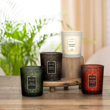 Bellevue Embossed Glass 12 oz. Candle, 4-pack