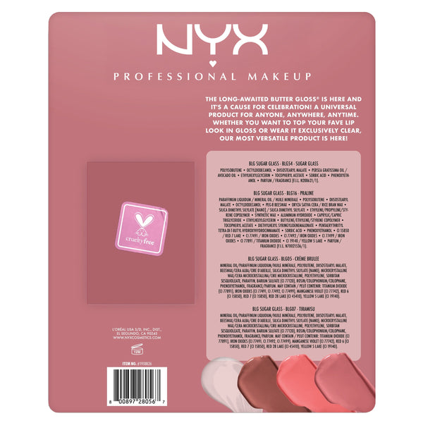 NYX Butter Lip Gloss 4-Pack P250