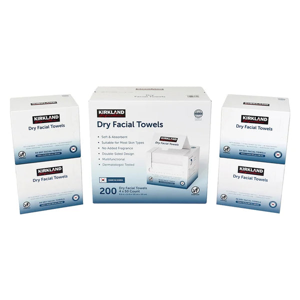 Kirkland Signature Daily Dry Facial Towels, 200-count