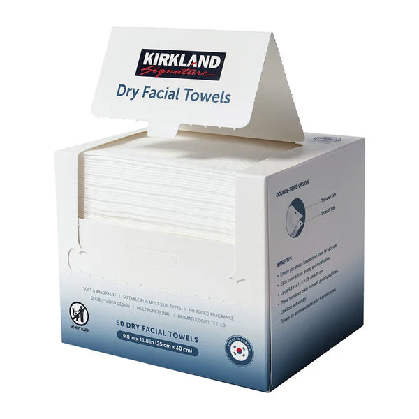 Kirkland Signature Daily Dry Facial Towels, 200-count