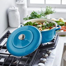 Merten & Storck 5.3-Quart Dutch Oven with Lid, 3.7-Quart Braiser with Lid, 2-pack _Teal