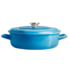 Merten & Storck 5.3-Quart Dutch Oven with Lid, 3.7-Quart Braiser with Lid, 2-pack _Teal