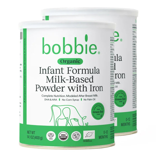 Bobbie Organic Original Infant Formula, 14.1 oz, 2-pack