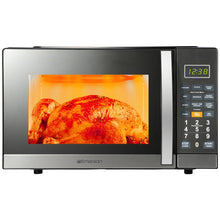 Emerson 1.1 CF, 1100W, Stainless Steel, Mirror Finish, Microwave Oven With Grill