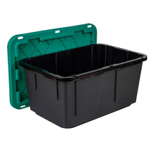 Greenmade 27 Gallon Storage Bin, 8-pack Green and Blk