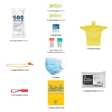 TRI Survival Emergency Kit 2 Person 2 Day 64 Pieces