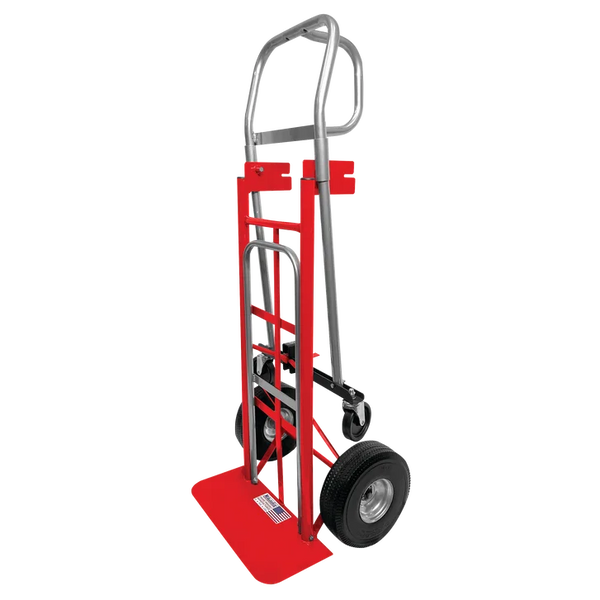 Milwaukee 3-in-1 Foldable Hand Truck, Red