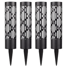 Rotating Solar Bollard Lights, 4-pack