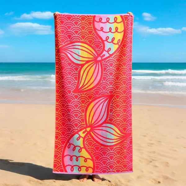 KIDS BEACH TOWEL MERMAID
