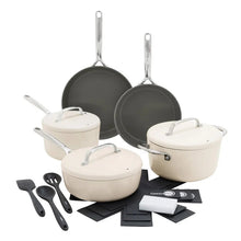 GreenPan GP5 Hard Anodized 11-piece Cookware Set- Cream
