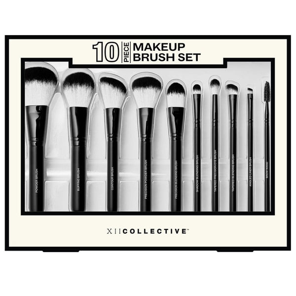 XII Collective 10-Piece Makeup Brush Set
