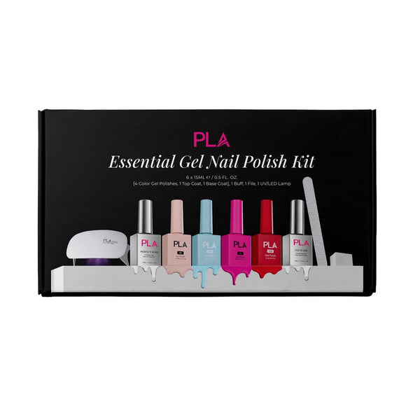 PLA Beauty 9-piece Gel Nail Polish Kit with UV/LED Lamp