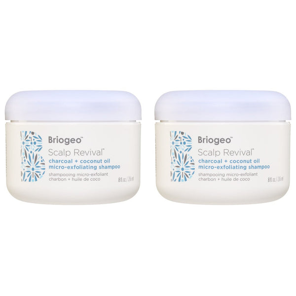 Briogeo Scalp Revival Charcoal + Coconut Oil Micro-Exfoliating Shampoo, 3.4 oz, 2-pack