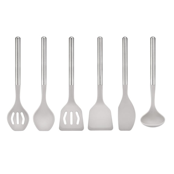 Sabatier 6-piece Stainless Steel and Silicone Tool Set