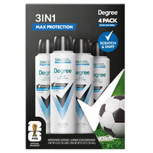Degree Men's Max Protection 3 in 1 Fresh Dry Spray, 4.8 oz, 1-pack