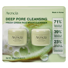 Arencia Fresh Green Rice Mochi Cleanser 4.23 fl oz, 2-pack