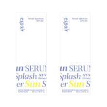 espoir Water Splash Sun Serum Sunscreen SPF 50, 1.69 fl oz, 2-pack