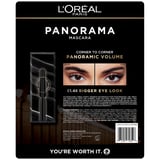 L'Oreal Paris Voluminous Panorama Mascara, Blackest Black, 0.33 FL OZ, 2-Pack