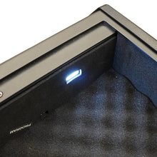 Home Defense 0.31 cu. ft. Quick Access Dual Compartment Security Vault with Electronic and Biometric Lock, Matte Black