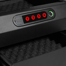 Home Defense 0.31 cu. ft. Quick Access Dual Compartment Security Vault with Electronic and Biometric Lock, Matte Black