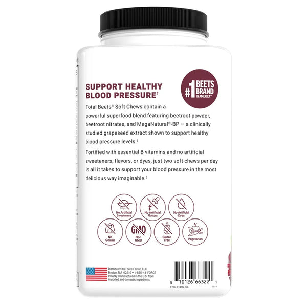 Force Factor Total Beets Chews, 90 Soft Chews