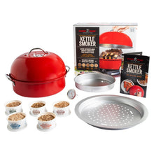 Nordic Ware Deluxe Kettle Smoker with 5 Woodchip Varieties