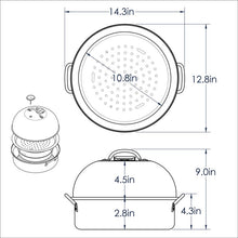 Nordic Ware Deluxe Kettle Smoker with 5 Woodchip Varieties