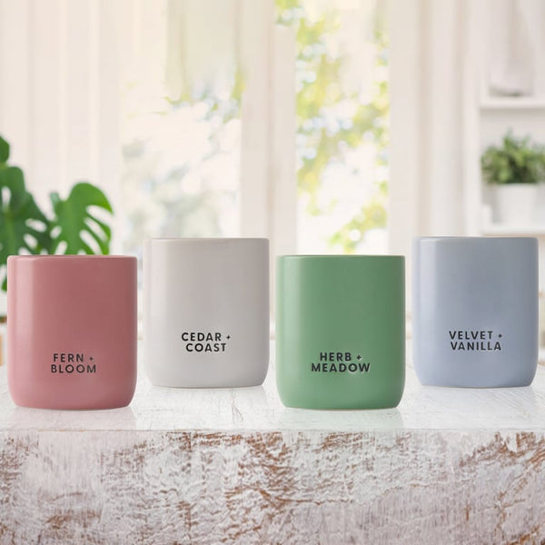 Bellevue Luxury Ceramics Candle 10 oz, 4-Pack