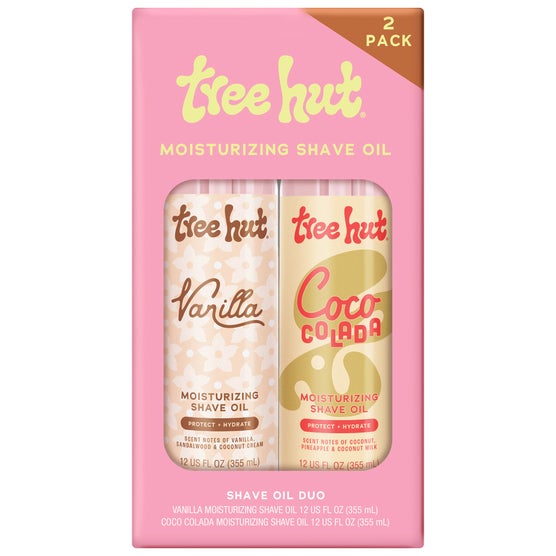 Tree Hut Moisturizing Shave Oil, Vanilla and Coco Colada, 12 fl oz, 2-pack