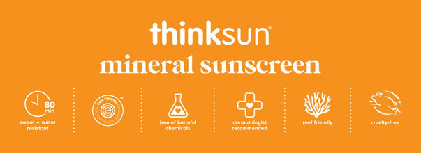 Thinksport Clear Zinc Mineral Sunscreen Lotion SPF 50, 3 fl oz, 2-pack